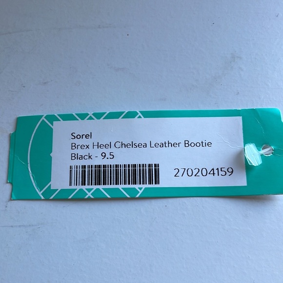 Sorel Brex Heel Chelsea Leather Bootie In Cinder Sea Sprite Size 9.5 - Picture 11 of 13